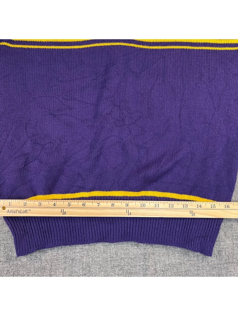 Vintage Men's 70s BRIAN MACNEIL Sportswear Long Sleeve V-Neck Knit Sweater M
